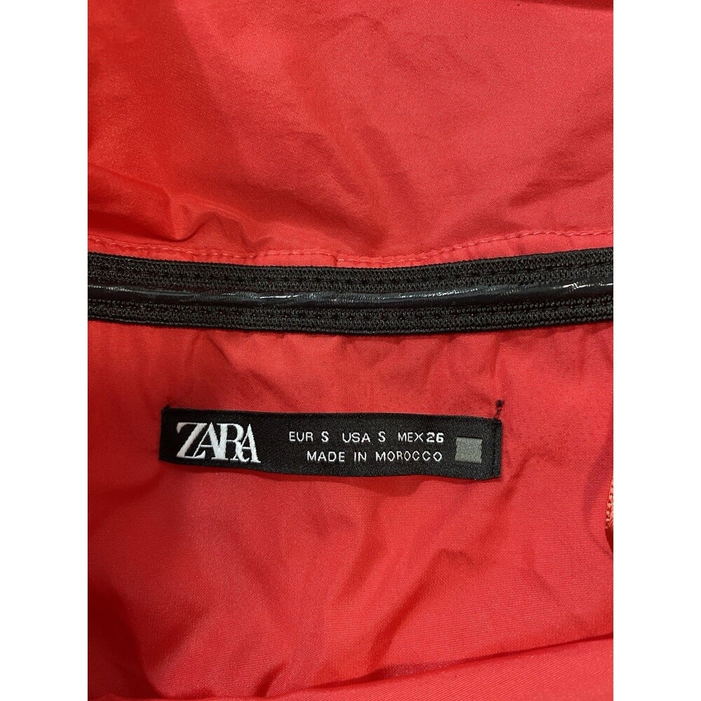 Zara Bright Red One-Shoulder Ruched Mini Dress Size S - Picture 9 of 16